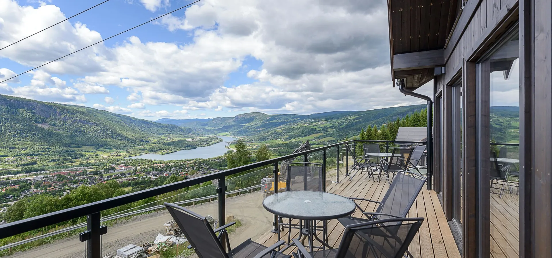 Utsikt fra Hafjell Gard hyttene