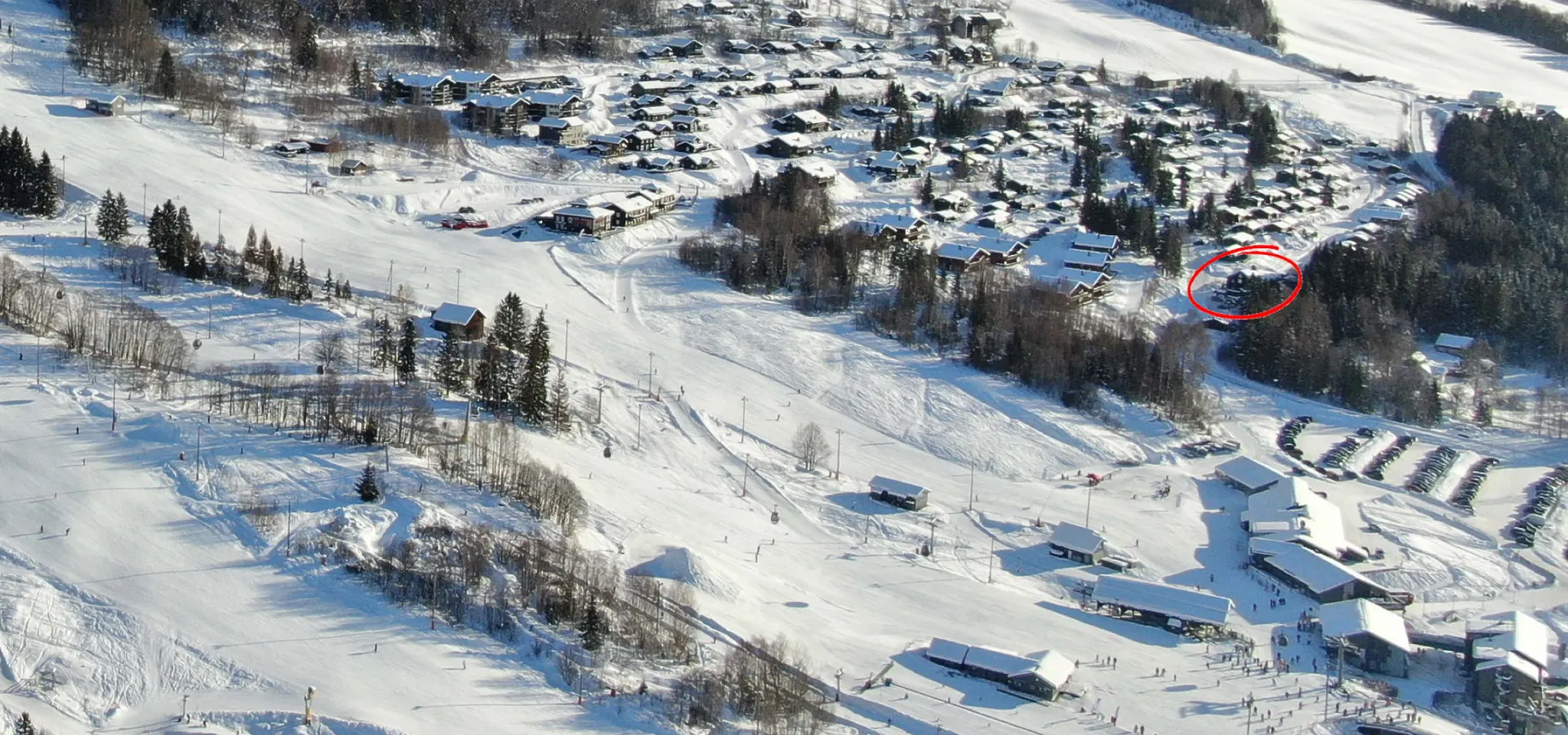 Dronebilde Låven storhytte