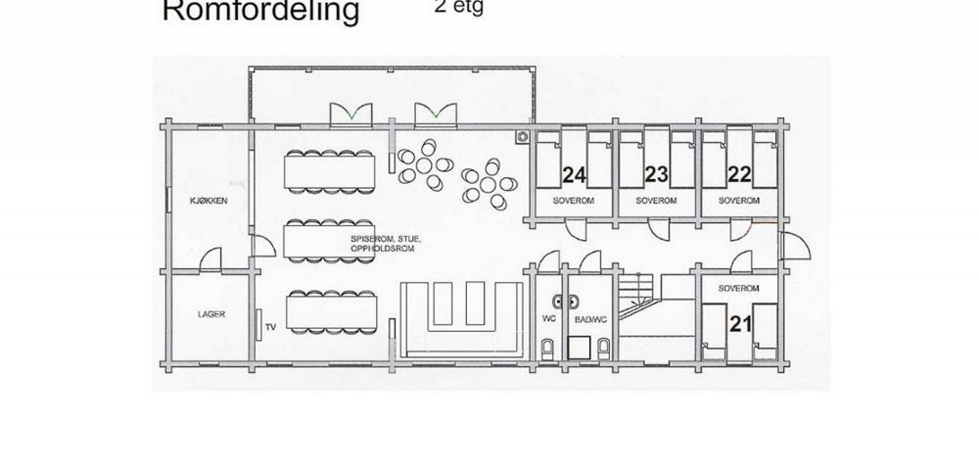 Planløsning Hafjell Lodge 31