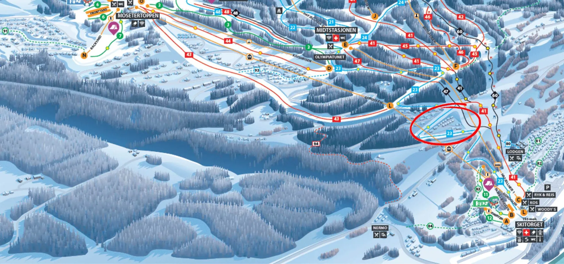 Kart Hafjell Gard