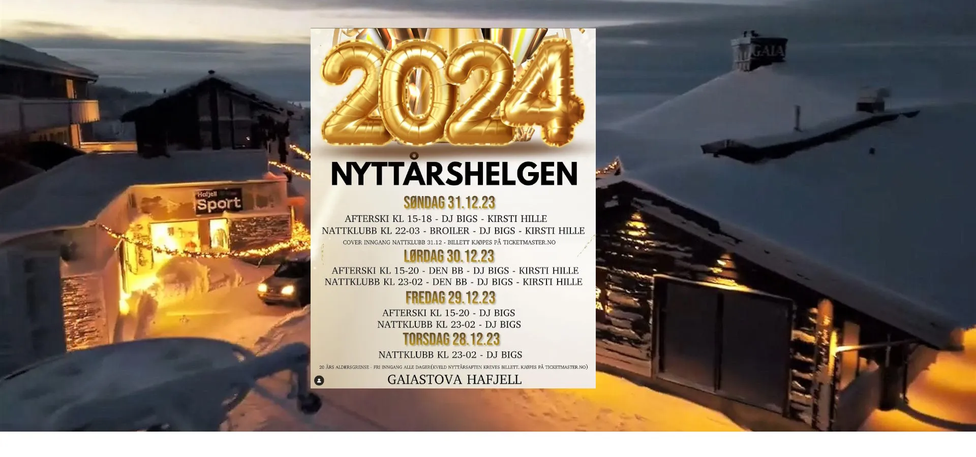 Hafjell nyttårsaften