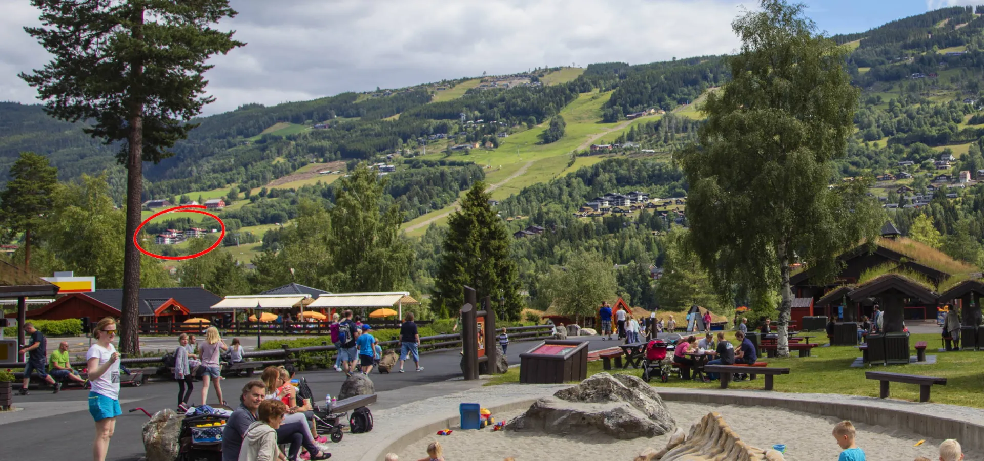 Fra Hunderfossen mot Solsiden