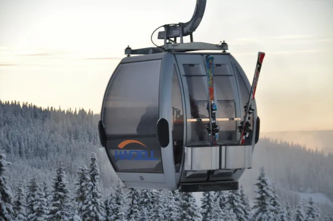 De gondel in Hafjell