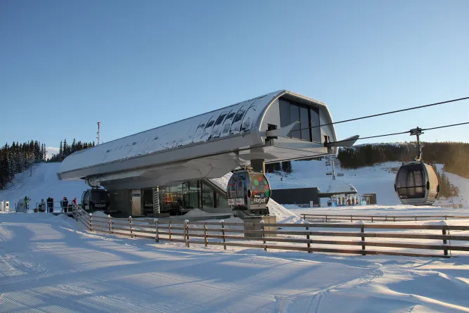 De gondel in Hafjell