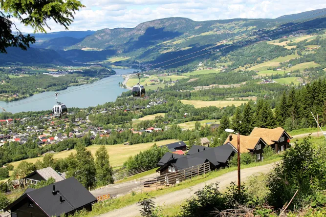 De gondel in Hafjell