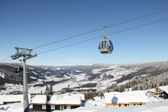 De gondel in Hafjell