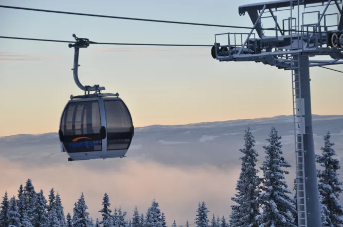 De gondel in Hafjell