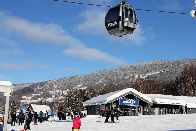 De gondel in Hafjell