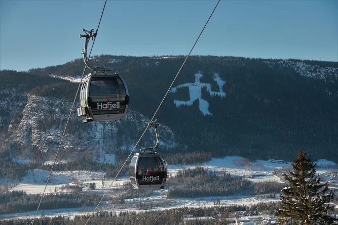 De gondel in Hafjell
