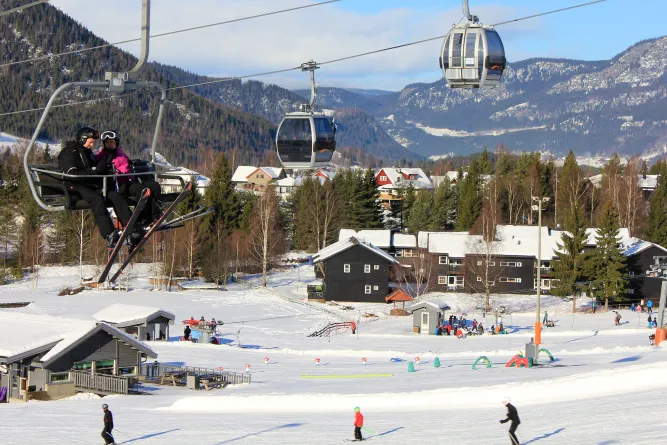 De gondel in Hafjell