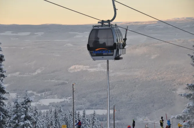 De gondel in Hafjell
