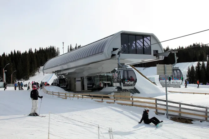 De gondel in Hafjell