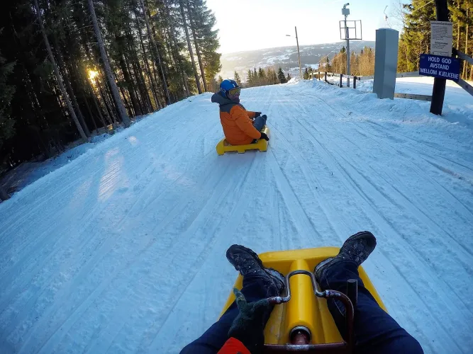 Rodelen in Lillehammer
