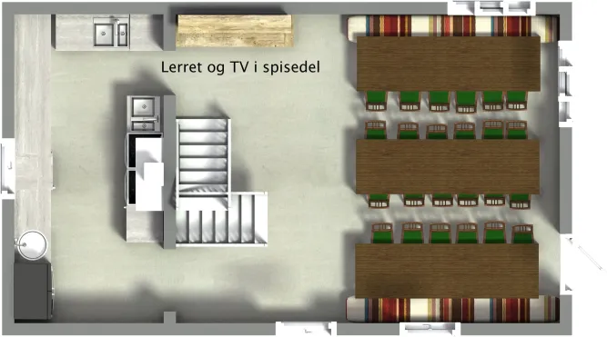 Floor plan Hafjell Gard main house