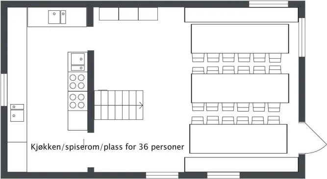 Floor plan Hafjell Gard main house