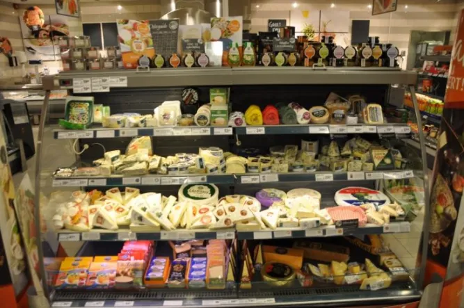 Ostedisken til Coop Mega i Hafjell