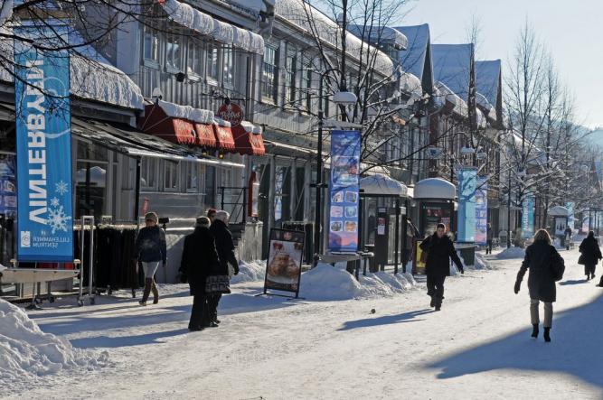 Storgata på Lillehammer har et stort utvalg av butikker