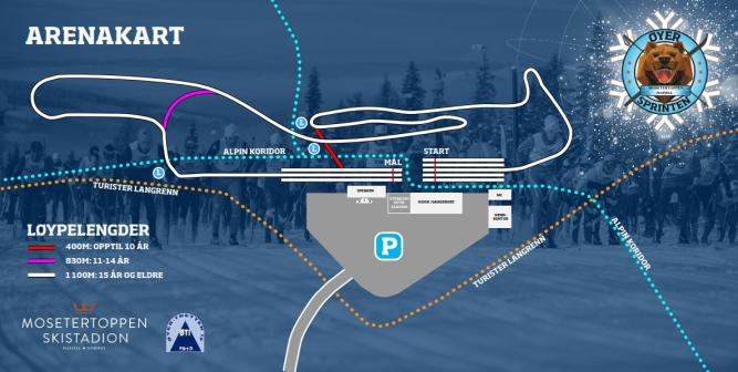 Ski cross in Hafjell ski stadium