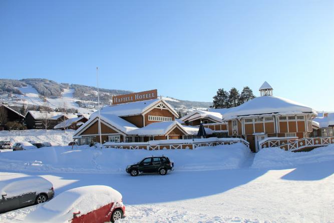 Skistall hos Hafjell Hotell