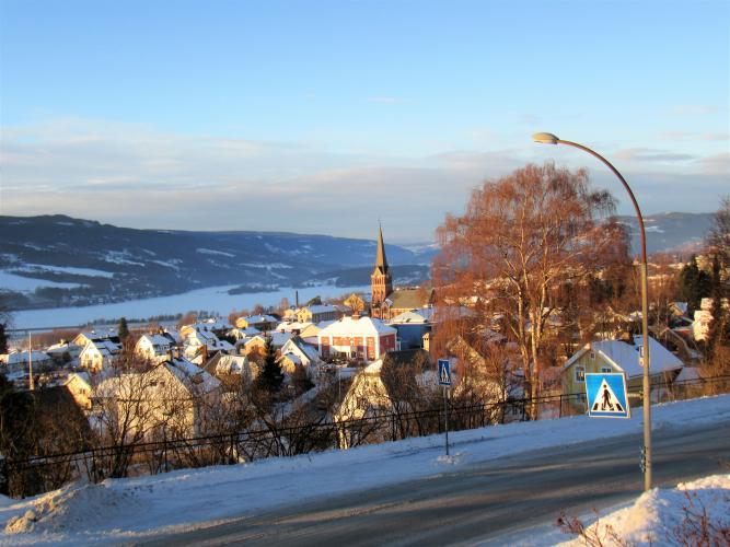  The scenic hill at Lillehammer