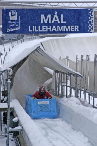Bobrafting i Lillehammer Olympiske bob og akebane