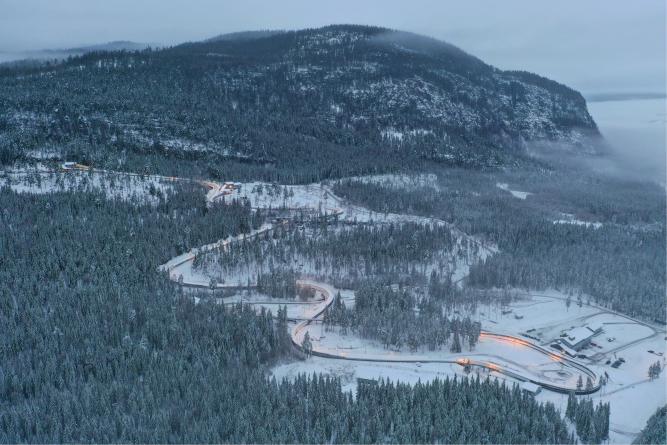 Lillehammer Olympic Bob and Luge track