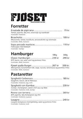 Fjøset restaurant